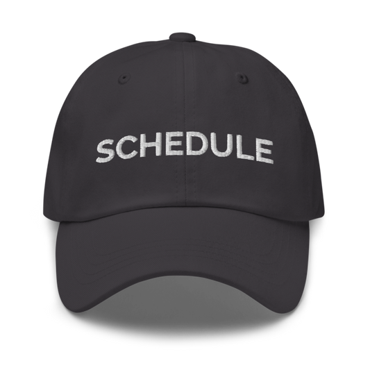 Schedule Hat - Dark Grey