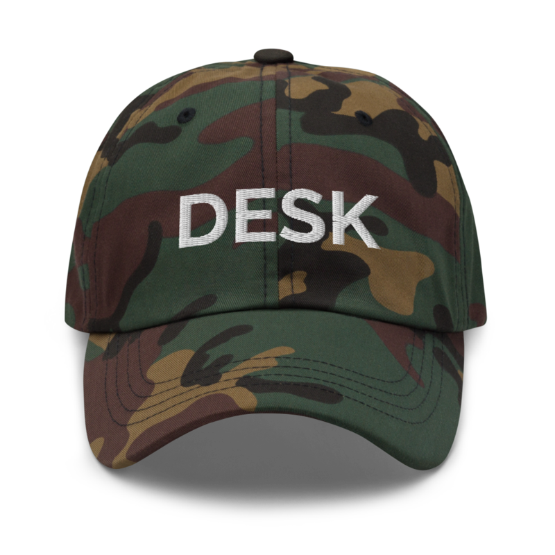 Desk Hat - Green Camo