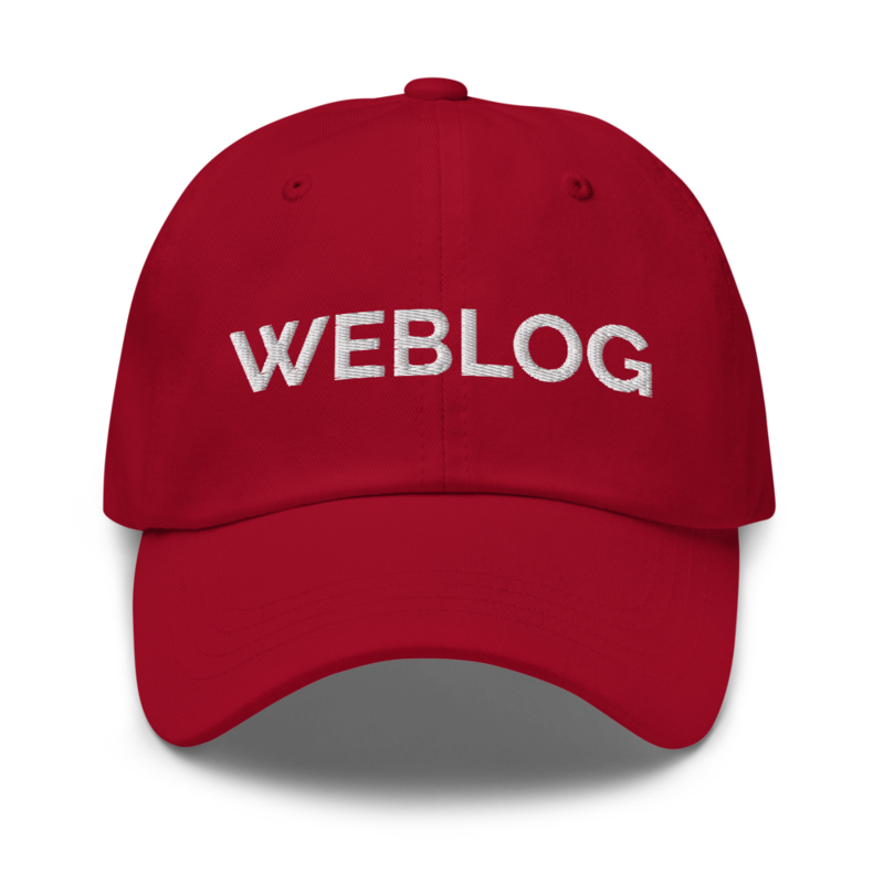 Weblog Hat - Cranberry
