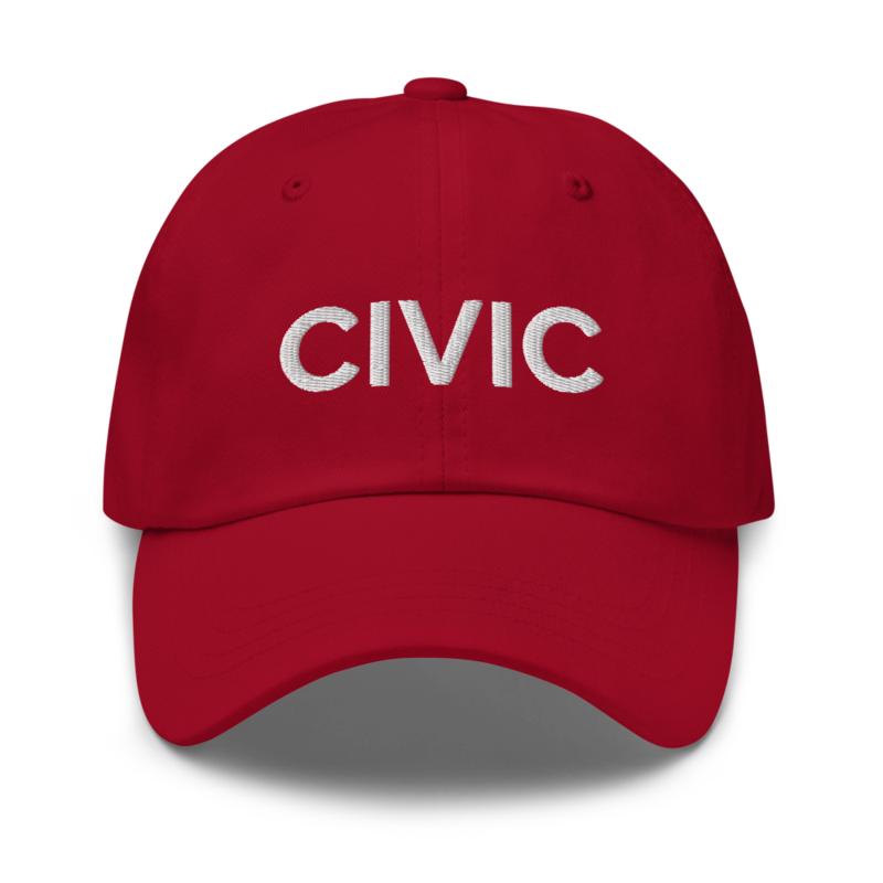 Civic Hat - Cranberry
