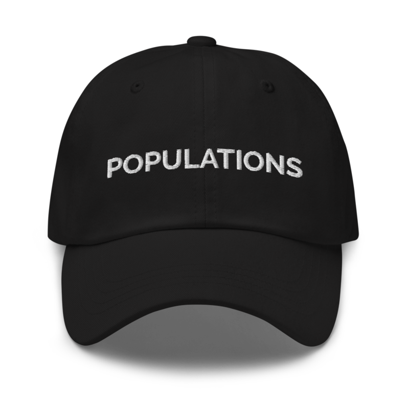 Populations Hat - Black