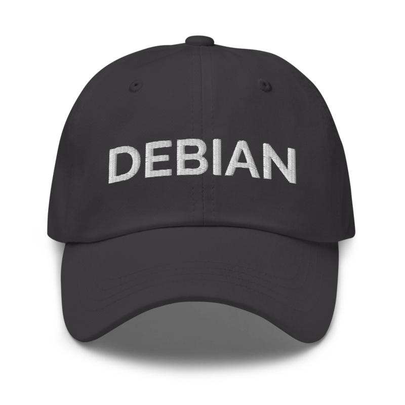 Debian Hat - Dark Grey