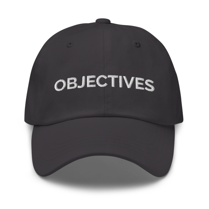 Objectives Hat - Dark Grey