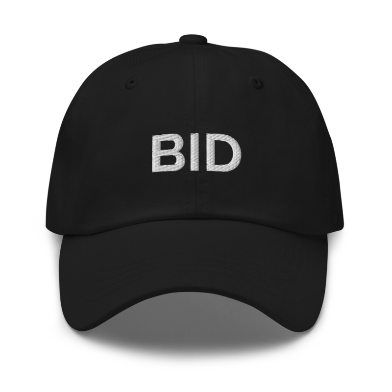 Bid Hat - Black