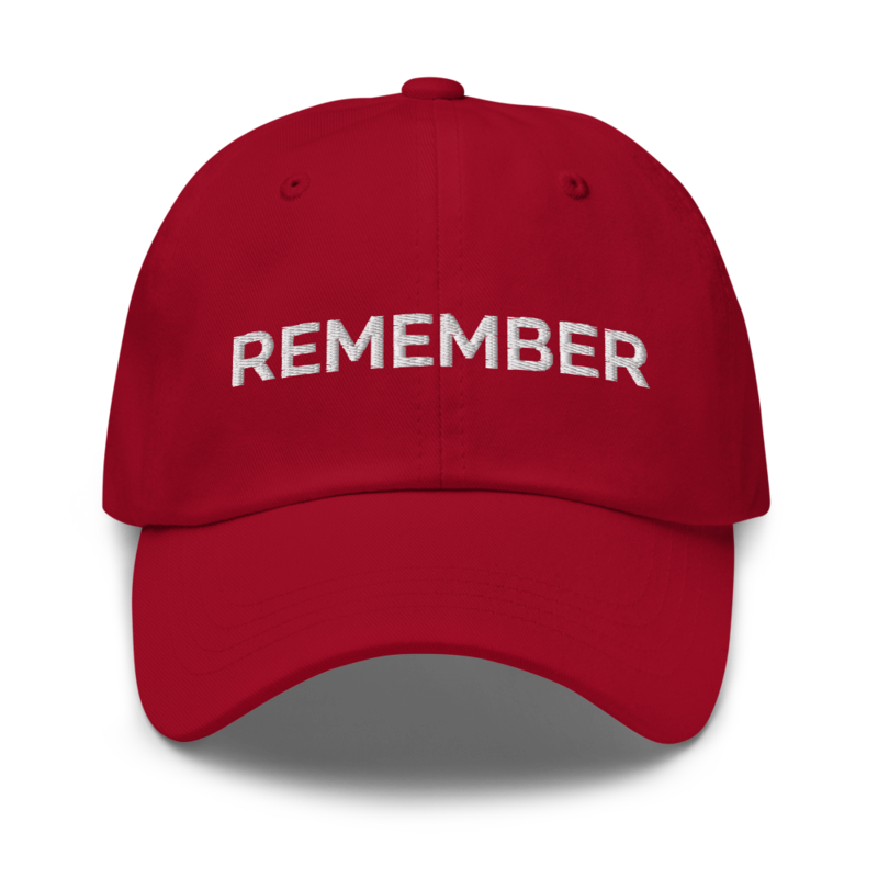 Remember Hat - Cranberry