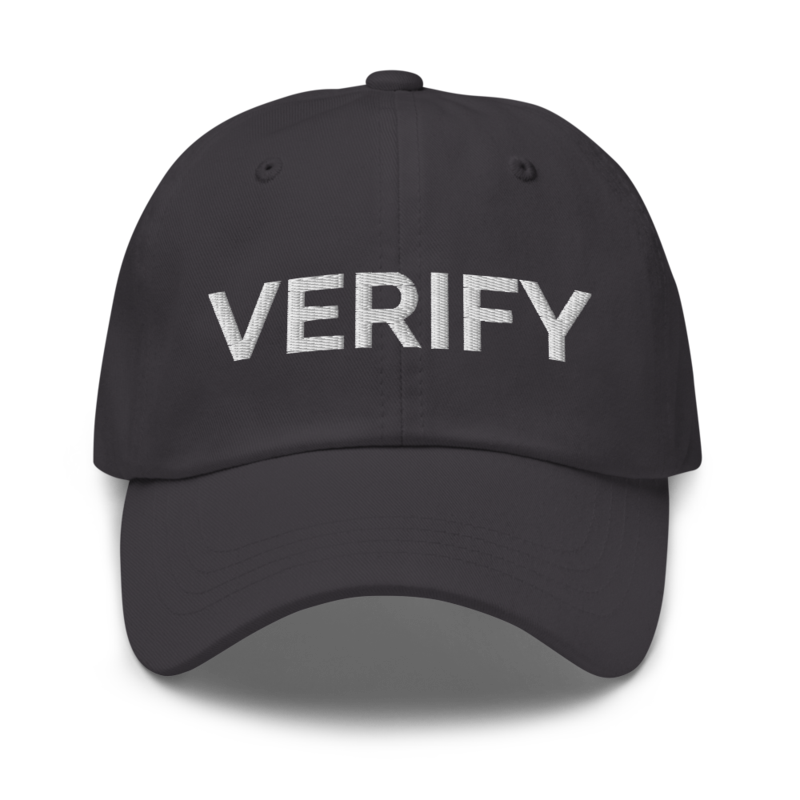 Verify Hat - Dark Grey