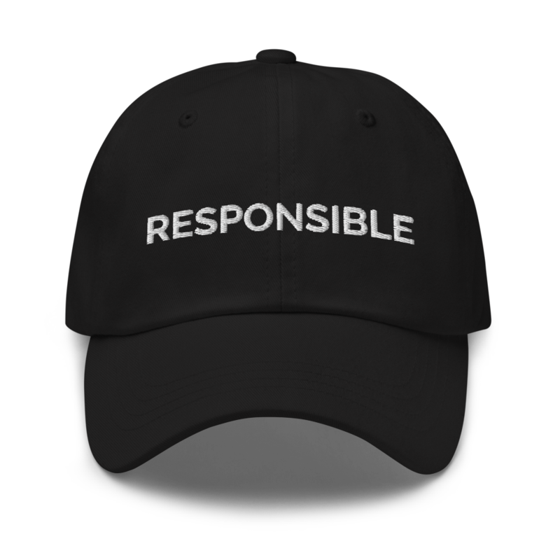 Responsible Hat - Black