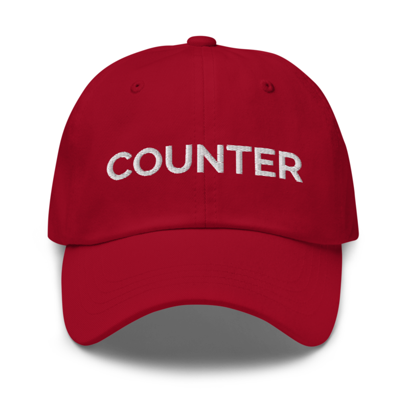 Counter Hat - Cranberry