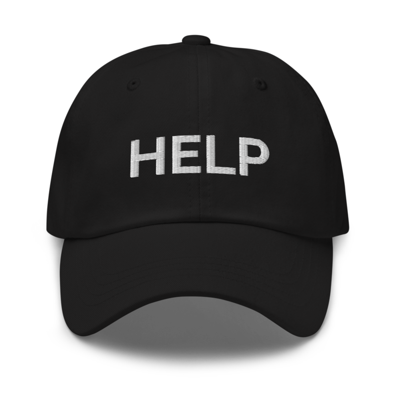 Help Hat - Black