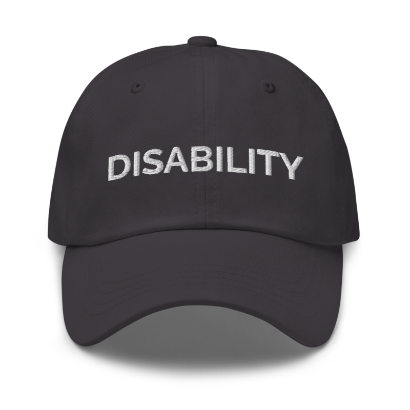 Disability Hat - Dark Grey