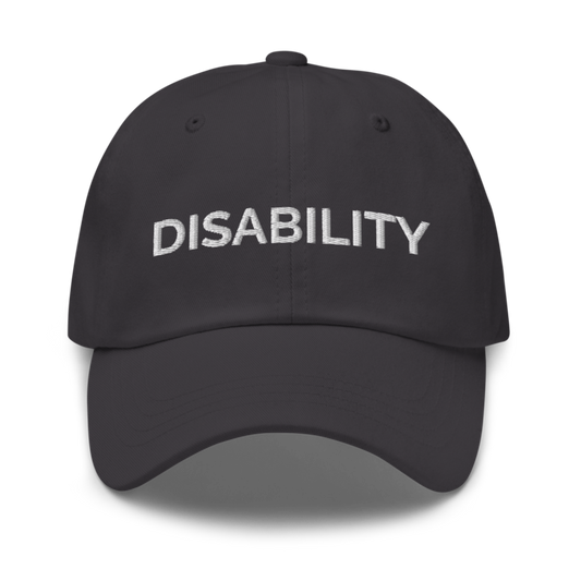Disability Hat - Dark Grey