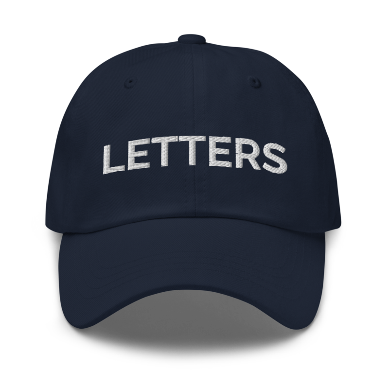 Letters Hat - Navy