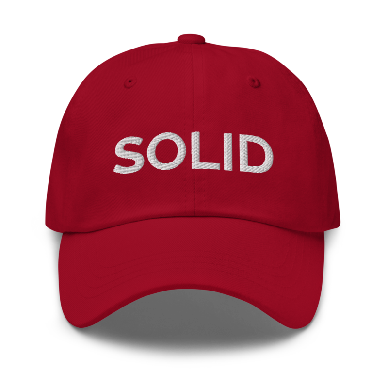 Solid Hat - Cranberry