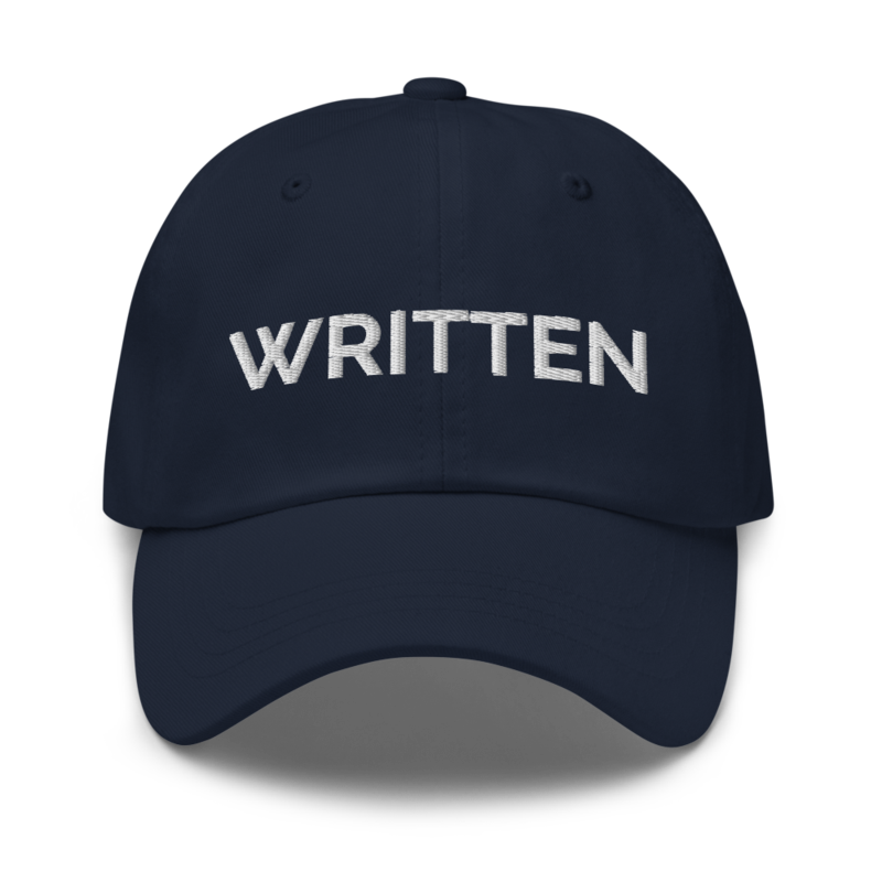 Written Hat - Navy