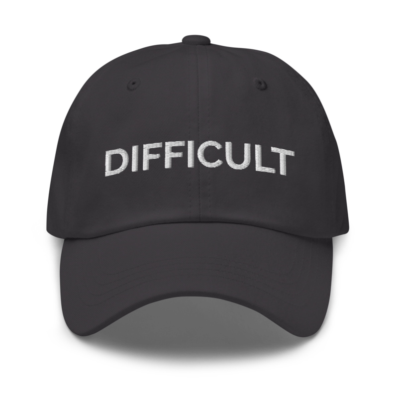 Difficult Hat - Dark Grey