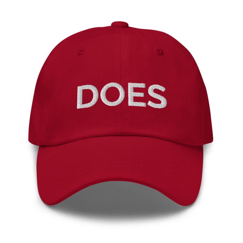 Does Hat - Cranberry