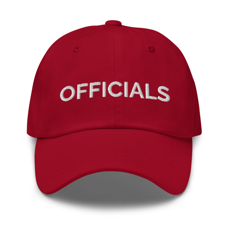 Officials Hat - Cranberry