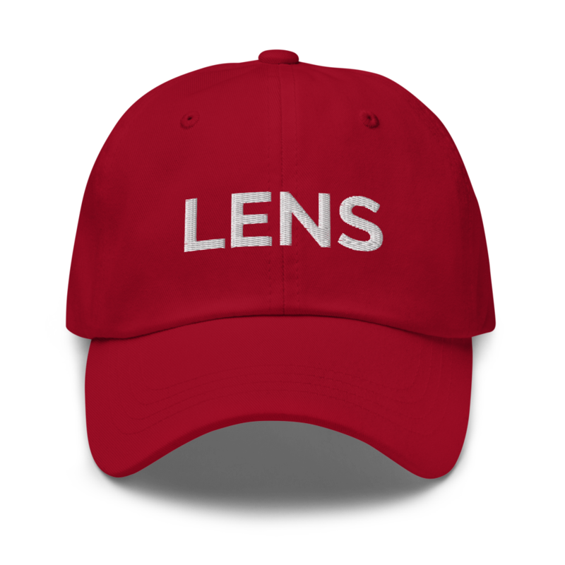 Lens Hat - Cranberry