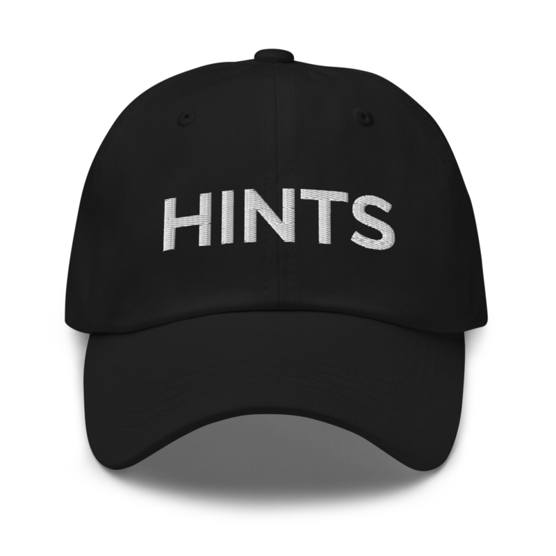 Hints Hat - Black