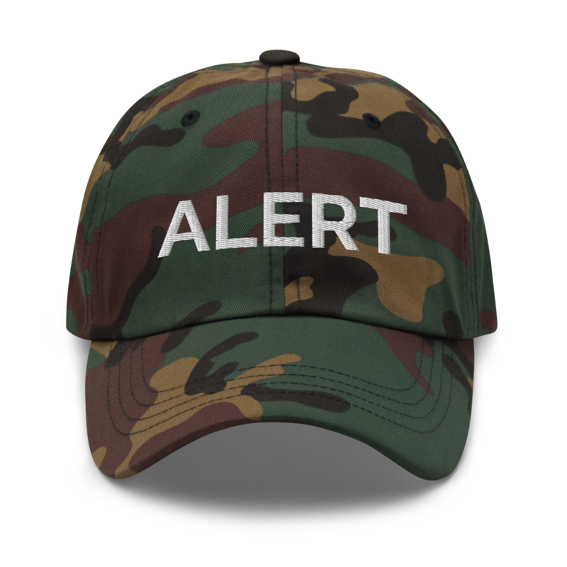 Alert Hat - Green Camo