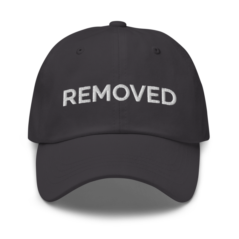 Removed Hat - Dark Grey