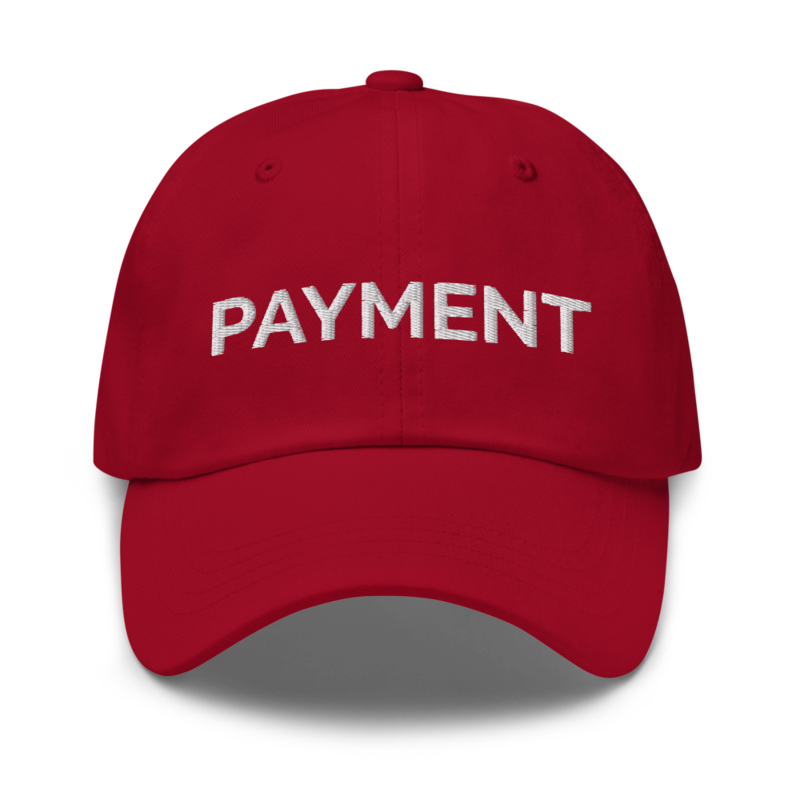 Payment Hat - Cranberry