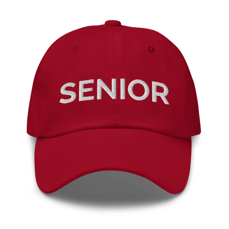 Senior Hat - Cranberry