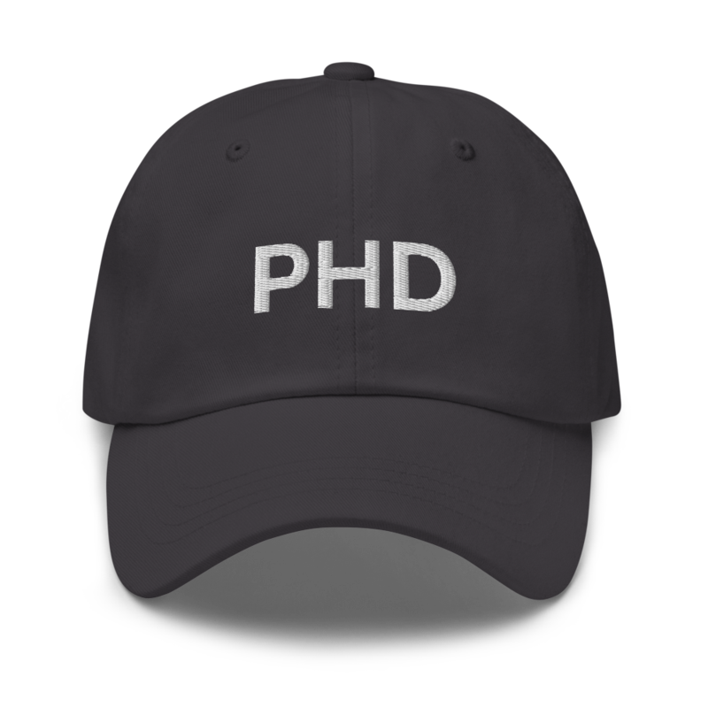 Phd Hat - Dark Grey