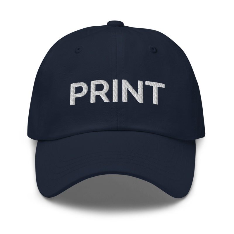 Print Hat - Navy