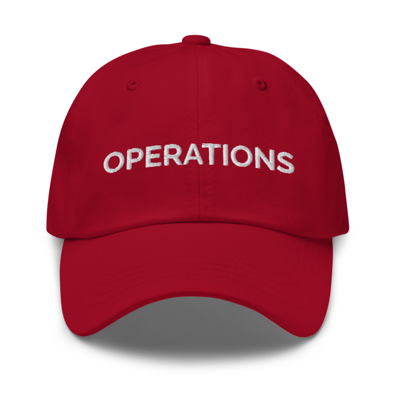 Operations Hat - Cranberry