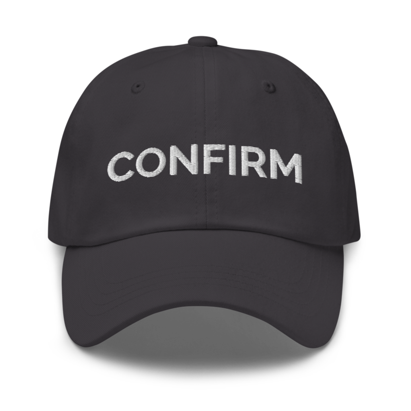 Confirm Hat - Dark Grey