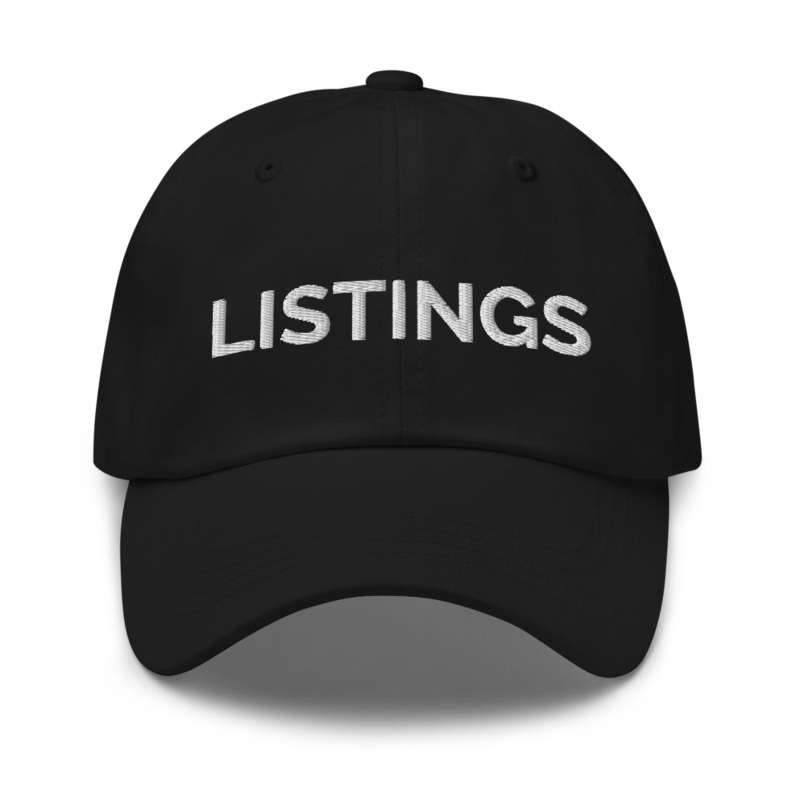 Listings Hat - Black