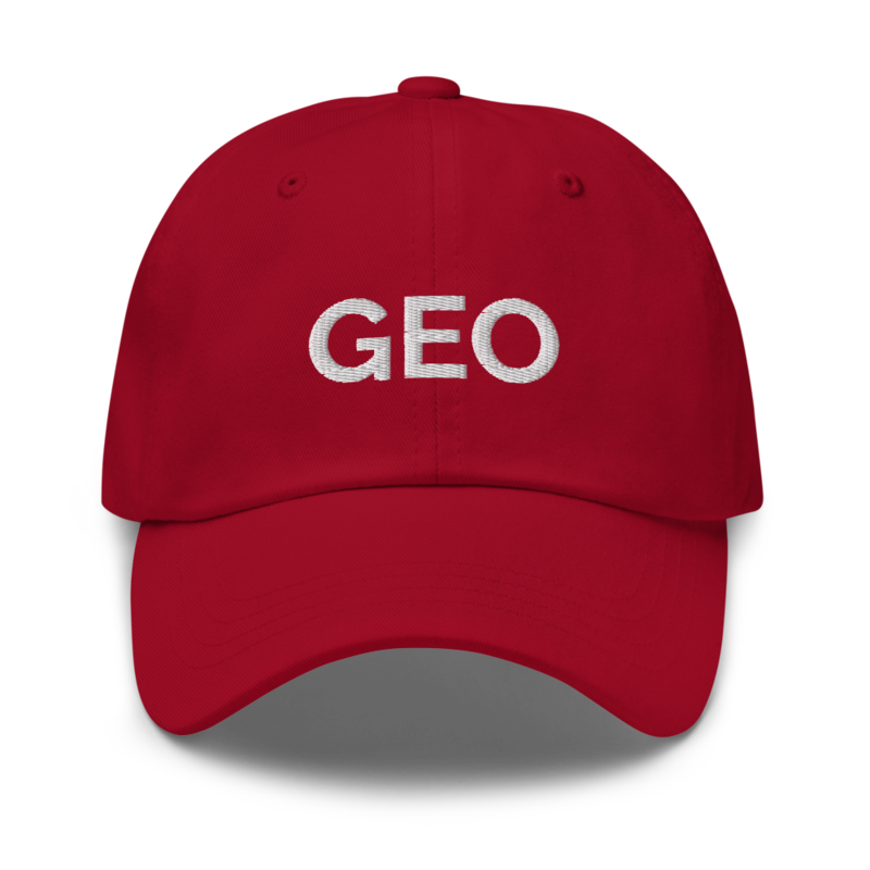Geo Hat - Cranberry