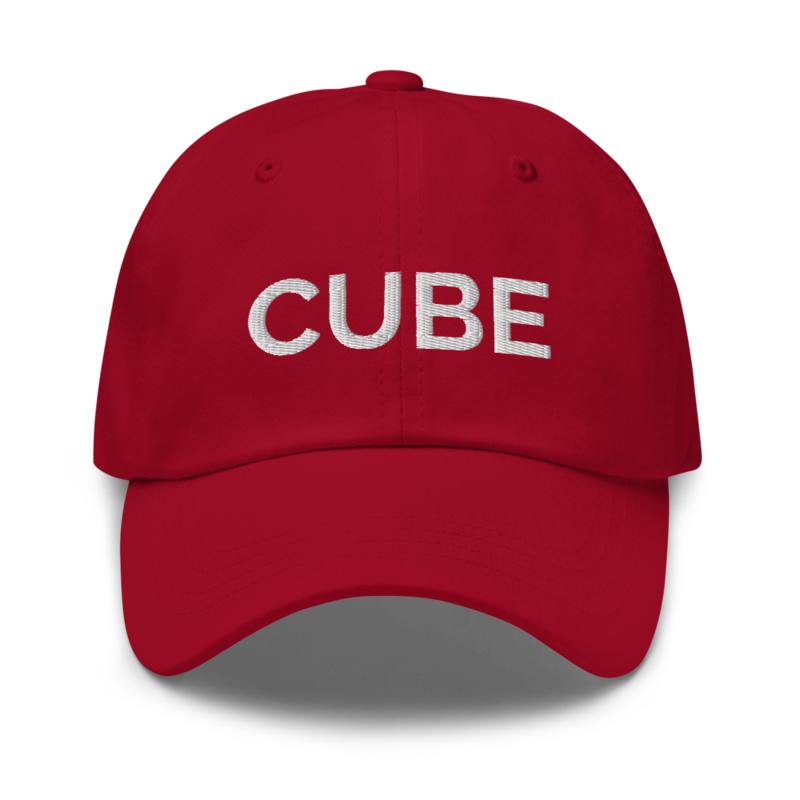 Cube Hat - Cranberry