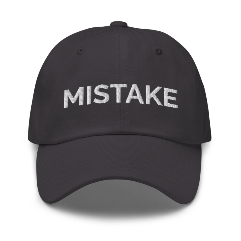 Mistake Hat - Dark Grey