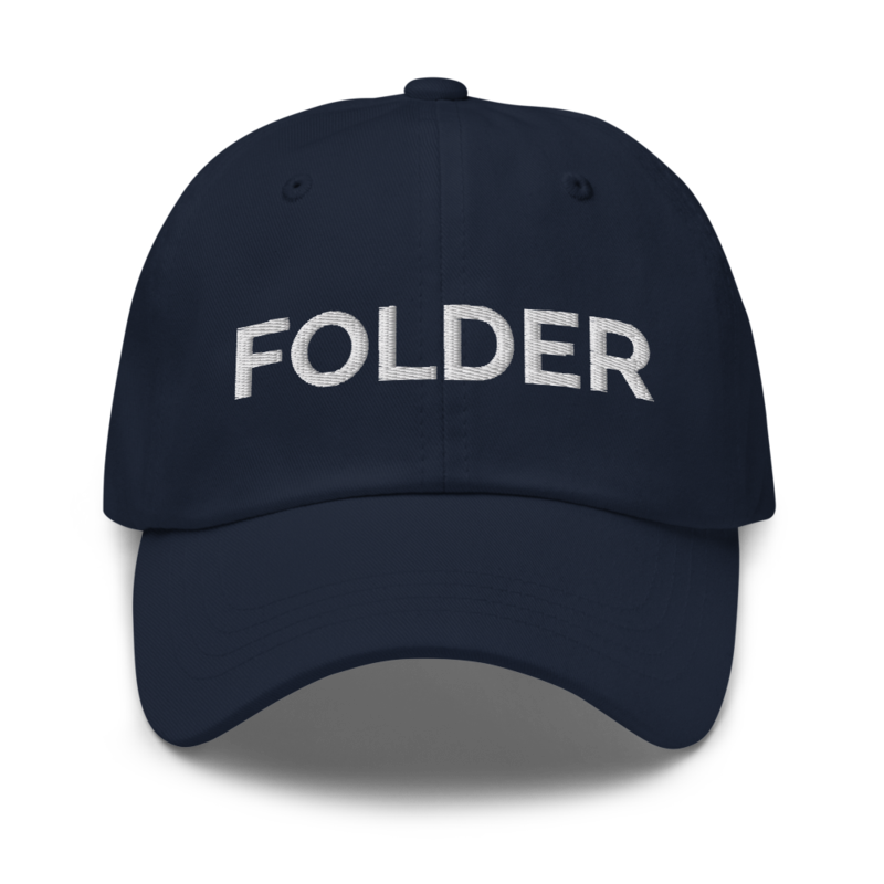 Folder Hat - Navy