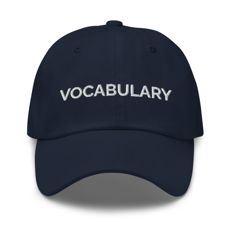 Vocabulary Hat - Navy