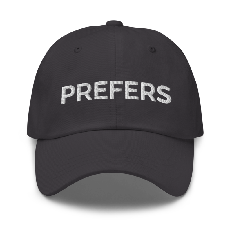 Prefers Hat - Dark Grey