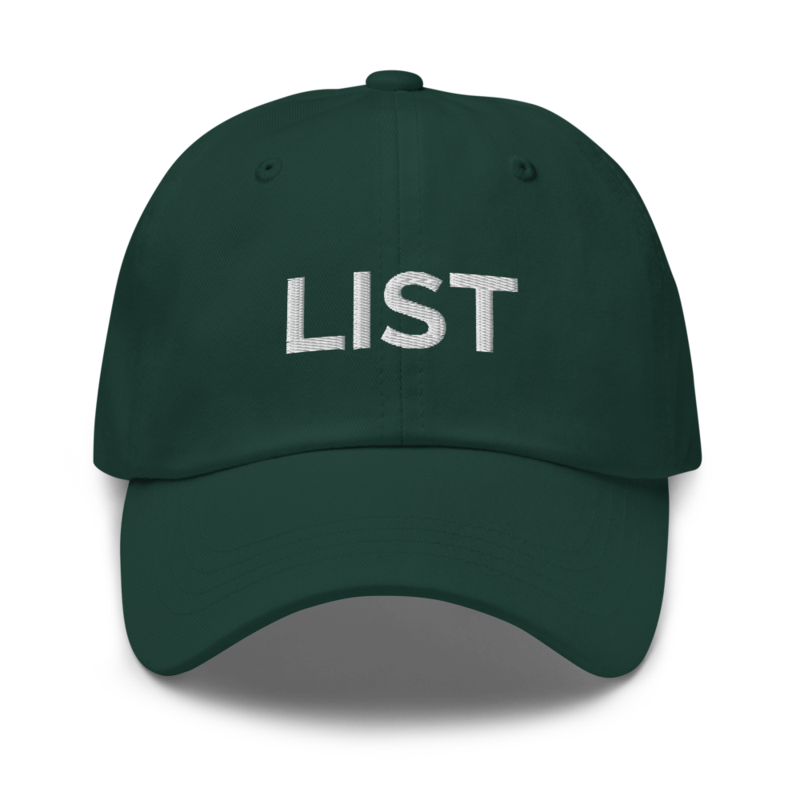 List Hat - Spruce