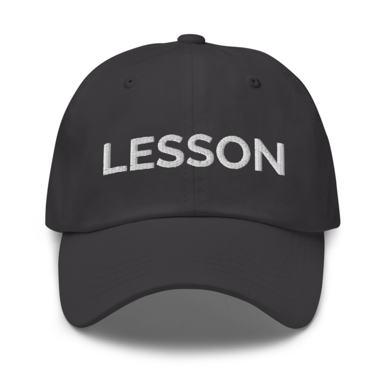 Lesson Hat - Dark Grey