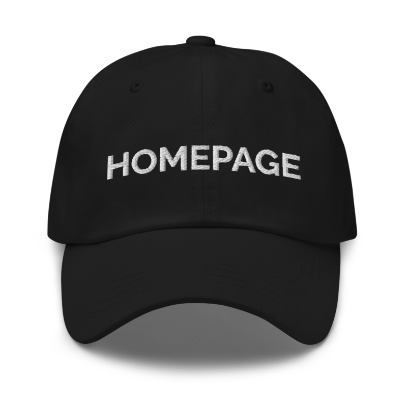 Homepage Hat - Black