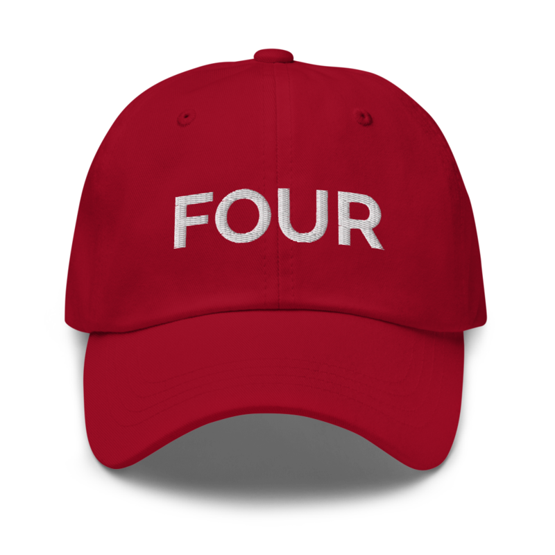 Four Hat - Cranberry