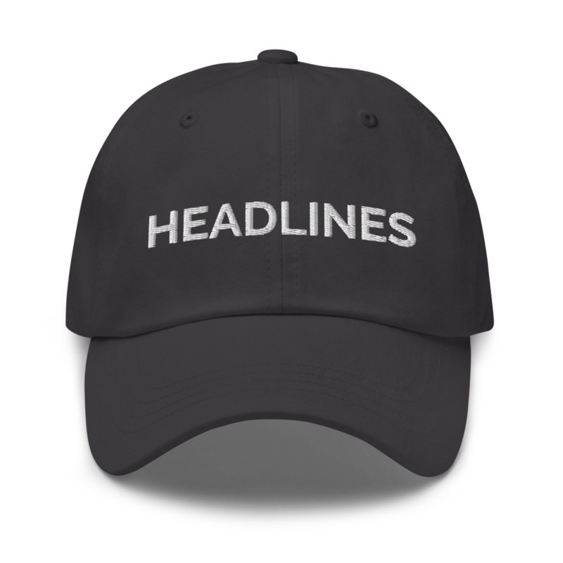 Headlines Hat - Dark Grey