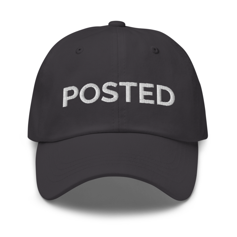 Posted Hat - Dark Grey