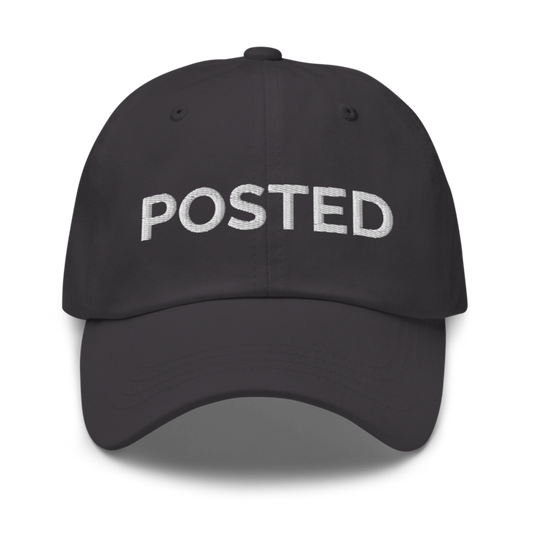 Posted Hat - Dark Grey