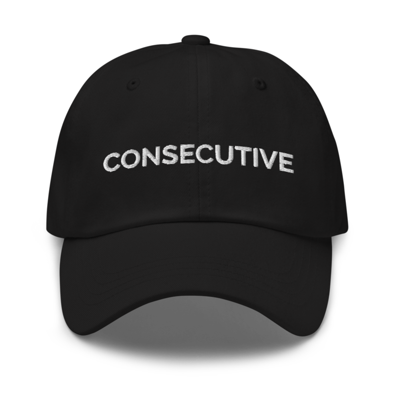 Consecutive Hat - Black