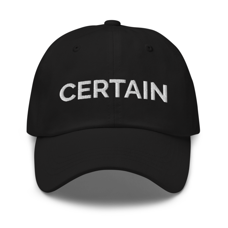 Certain Hat - Black