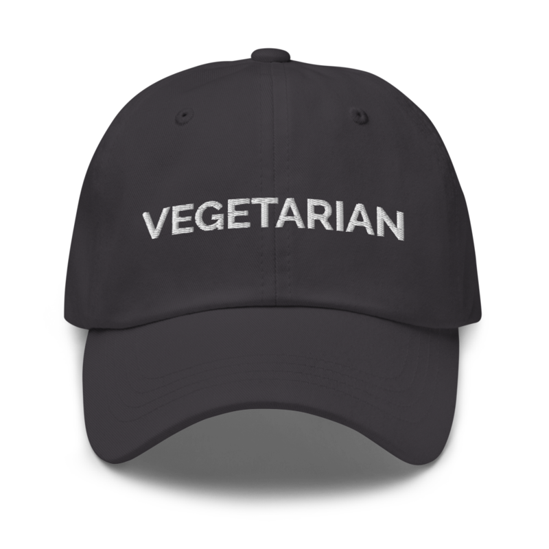 Vegetarian Hat - Dark Grey