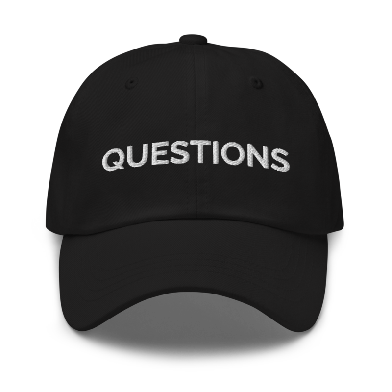 Questions Hat - Black