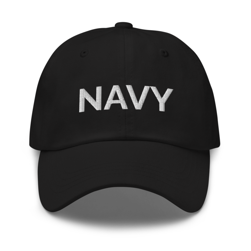 Navy Hat - Black